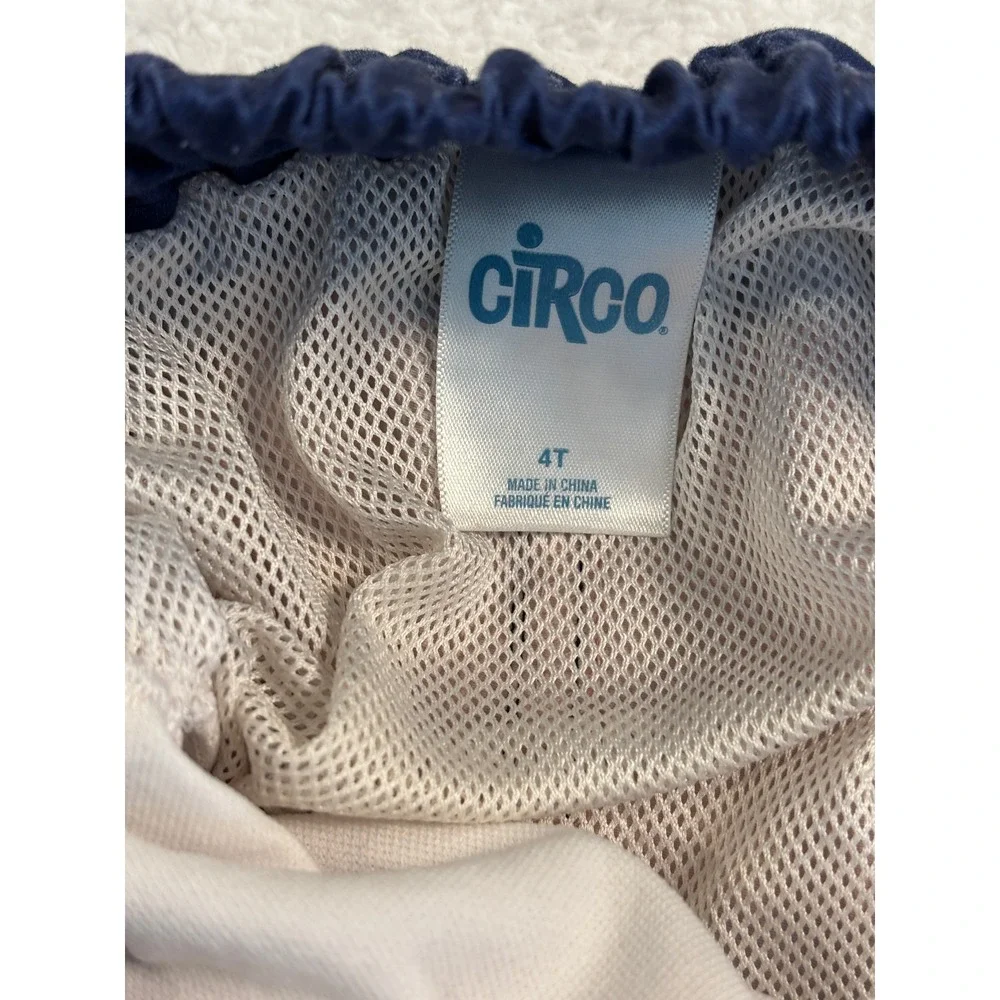 Circo Boys‎ Navy Blue Red Striped Swim Trunks Board Shorts Size 4T